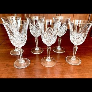 Arc France brand 24% Pbo Crystal wine glasses set 6 cut-to-clear crystal glasses
